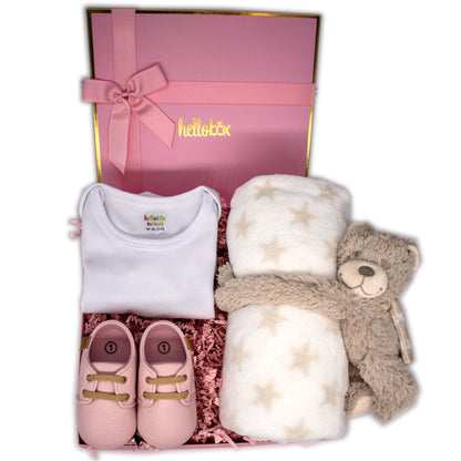 Hello box Baby Geschenkset zur Geburt für mädchen, Neugeborene