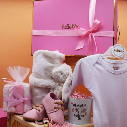 Hellobox Geschenk neugeborenes mit Babydecke, Kuscheltier (17 Teile)