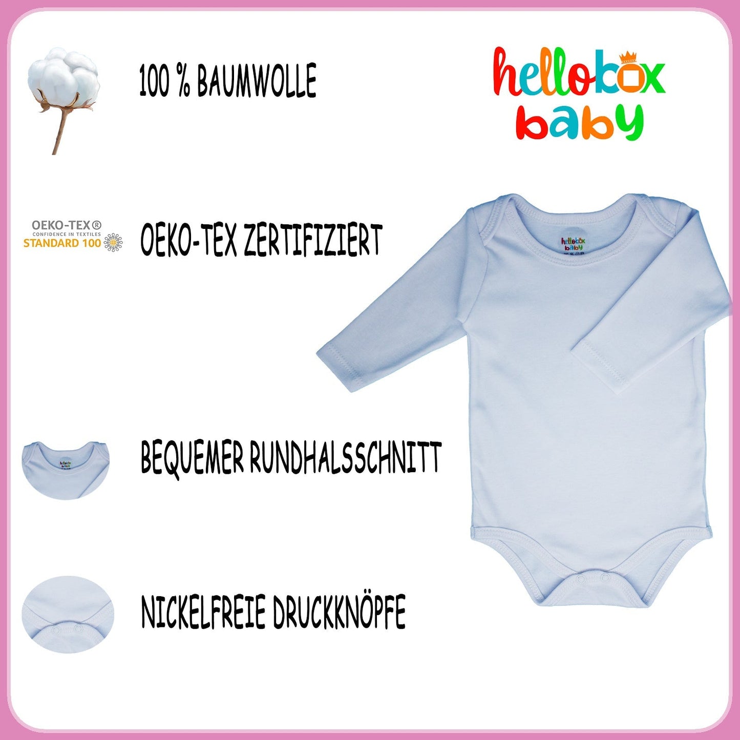 Hello box Baby Geschenkset zur Geburt für mädchen, Neugeborene